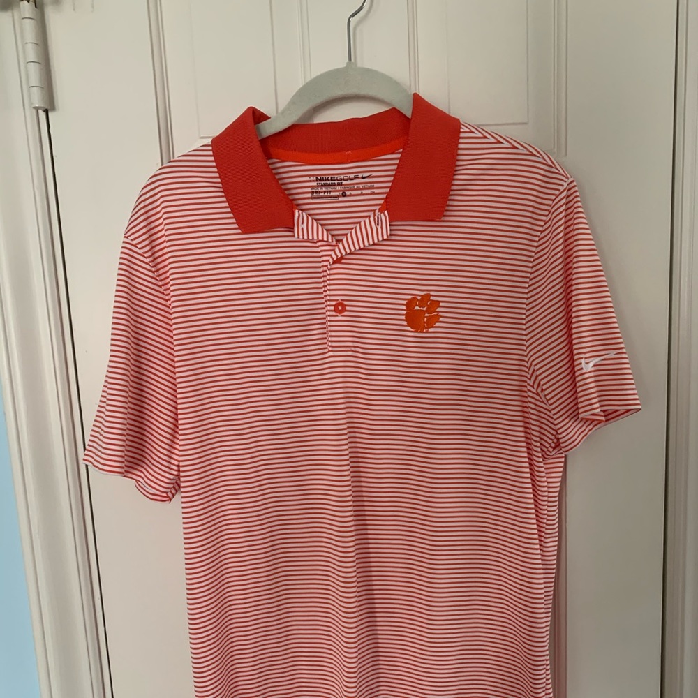 Clemson Nike dri-fit golf polo